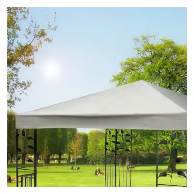 Costway Telo Tetto ricambio per gazebo da sole 3x3m, Tessuto copertura superiore per gazebo Beig