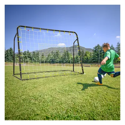 Costway Set di reti da calcio per bambini ribalta e porta da calcio, Set di rete di rimbalzo con