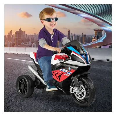 Costway Motocicletta elettrica per bambini con batteria 6V sedile confortevole, Triciclo giocatt