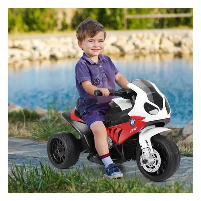 Costway Moto cavalcabile alimentata a batteria 6 V per bambini, Motocicletta a 3 ruote con music