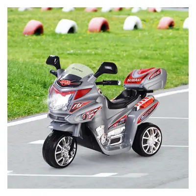 Costway Moto elettrica giocattolo a batteria 6 V con musica e fari, Moto cavalcabile a 3 ruote p