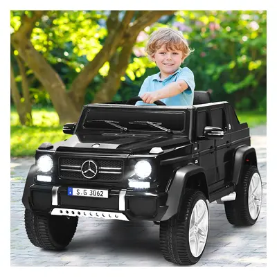 Costway Mercedes Benz Maybach G650-S 12 V per bambini con luci LED, Jeep a batteria con 2 portie