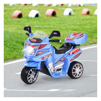 Costway Moto elettrica giocattolo a batteria 6 V con musica e fari, Moto cavalcabile a 3 ruote p