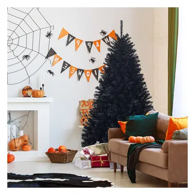 Costway Albero di Natale 180 cm, 1036 rami, Abete artificiale non illuminato con base solida di 