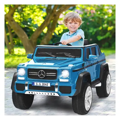 Costway Mercedes Benz Maybach G650-S 12 V per bambini con luci LED, Jeep a batteria con 2 portie