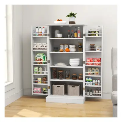 Costway Mobile da cucina con 2 ante e dispositivi anti-ribaltamento contenitore, Mobile credenza