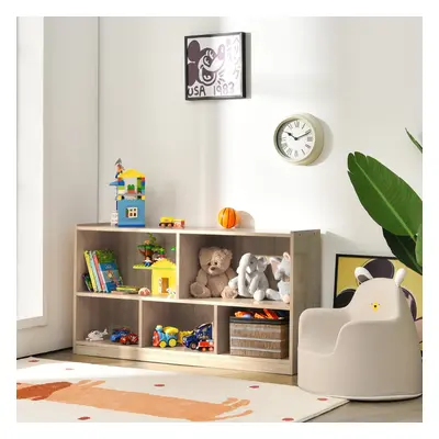 Costway Libreria a 5 cubi per bambini e organizer giocattoli, Scaffale legno con 5 scompartiment