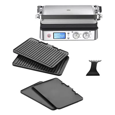 Braun Griglia a contatto MultiGrill 9 Nero/Acciaio inox