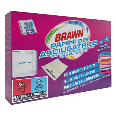 Panni Profumati per Asciugatrice - 30 Panni - Brawn