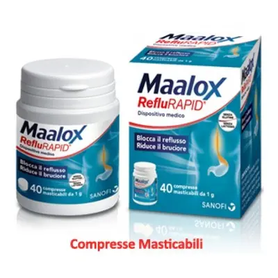 MAALOX REFLURAPID 40 COMPRESSE MASTICABILI