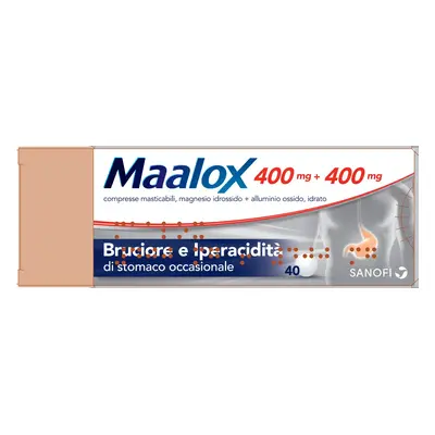 MAALOX*40CPR MAST 400MG+400MG