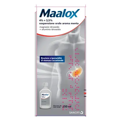 MAALOX*OS SOSP 250ML 4+3,5% ME