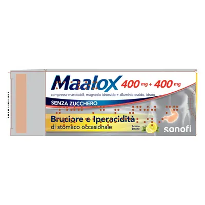 MAALOX*S/Z 30CPR LIMO400+400MG