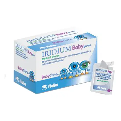 GARZA OCULARE MEDICATA IRIDIUM BABY 28 PEZZI