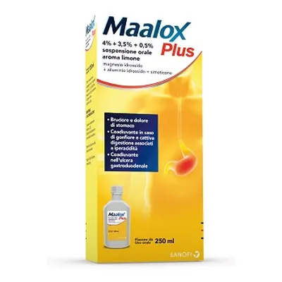 MAALOX PLUS*OS SOSP 4+3,5+0,5%