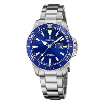 Orologio Festina Collezione Boyfriend F20503/3 Con Cinturino In Acciaio Blu, Donna