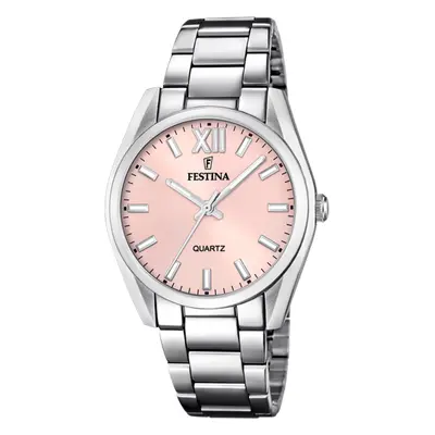 Orologio Festina F20622/2 Collezione Allegria, Cinturino In Acciaio Rosa, Donna.