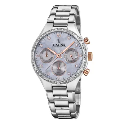 Orologio Festina Collezione Boyfriend F20401/3 Con Cinturino In Acciaio Viola, Donna