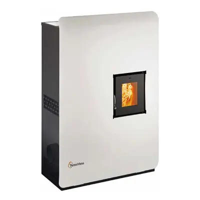 Stufa a pellet ermetica TermoVana Wave 8,0 Plus Bianca 7kW