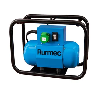 Convertitore elettrico monofase Rurmec Steel 2MG 2kVA con gabbia per vibratori cemento serie S e