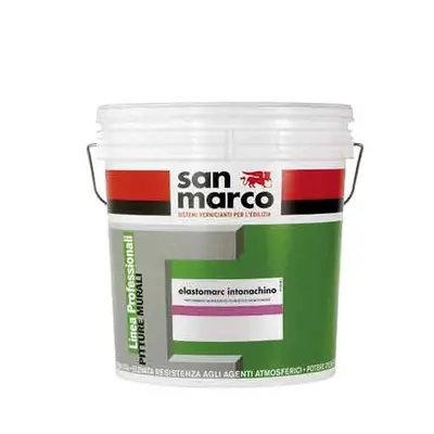 Intonachino compatto San Marco ELASTOMARC grana 1,2 antialga per esterno (Secchio 25Kg)