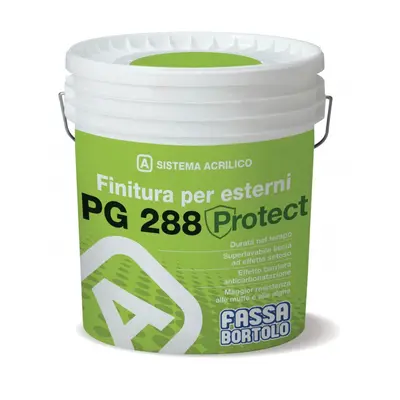 Finitura Fassa PG288 PROTECT liscia opaca per esterni bianco (Secchio da 14 lt)