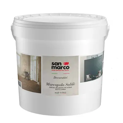 Pittura decorativa Marcopolo Sablè San Marco effetto sabbiato opaco (Secchio 1-4Lt)