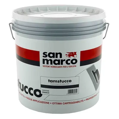 Stucco in pasta San Marco Tamstucco per muri e superfici in legno interne (Secchio 20Kg)