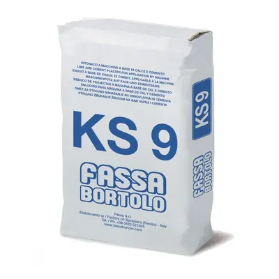 Intonaco cementizio Fassa KS 9 (Sacco da 25 Kg)