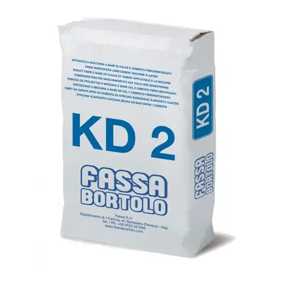 Intonaco cementizio Fassa KD2 fibrorinforzato (Sacco da 25 Kg)