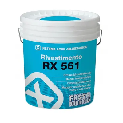 Rivestimento Fassa RX561 acril-silossanico rustico bianco (Secchio da 25 Kg)