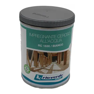 Impregnante all'acqua ceroso Rio Verde per legno Bianco RC1830