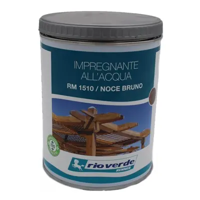 Impregnante all'acqua Rio Verde per legno Noce Bruno RM 1510