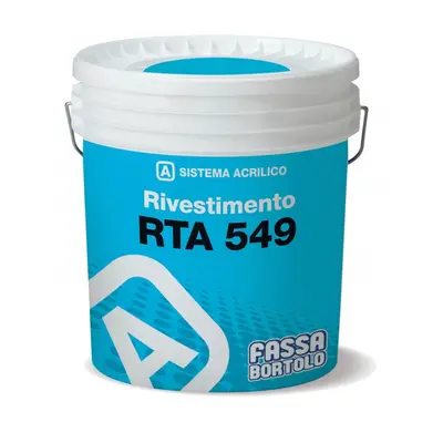 Rivestimento Fassa RTA549 acrilico idoneo per superfici termo coibentate (Secchio da 25 Kg)