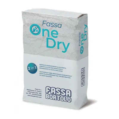 Intonaco macroporoso Fassa Bortolo One Dry per risanamento murature (Sacco da 25Kg)