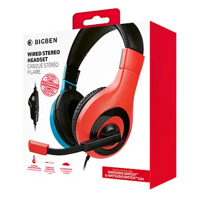 Bigben Connected Headset BigBen - Red/Blu (Nintendo Switch)