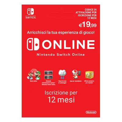 Nintendo Abbonamento Nintendo Switch Online - 12 Mesi