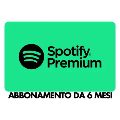 Spotify - Abbonamento 6 Mesi