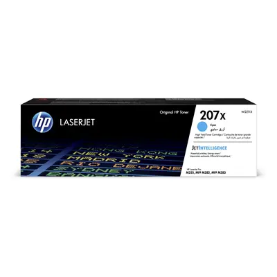 Cartuccia toner ciano originale LaserJet HP 207X ad alta capacità