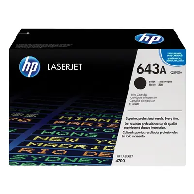 Cartuccia Toner originale nero LaserJet HP 643A