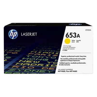 Cartuccia toner originale giallo LaserJet HP 653A