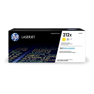 Cartuccia toner giallo originale LaserJet HP 212X ad alta capacità