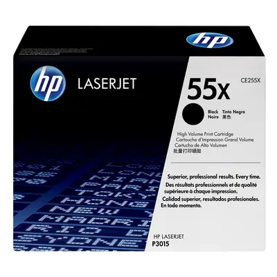 Cartuccia Toner originale nero ad alta capacità LaserJet HP 55X