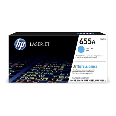 Cartuccia toner ciano originale LaserJet HP 655A