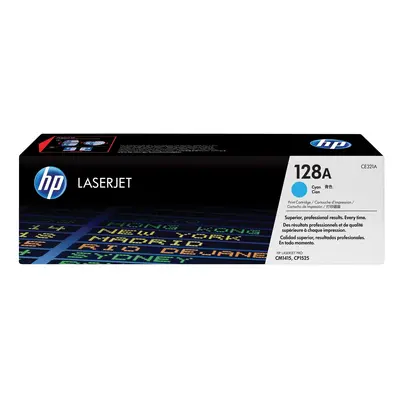 Cartuccia Toner originale ciano LaserJet HP 128A