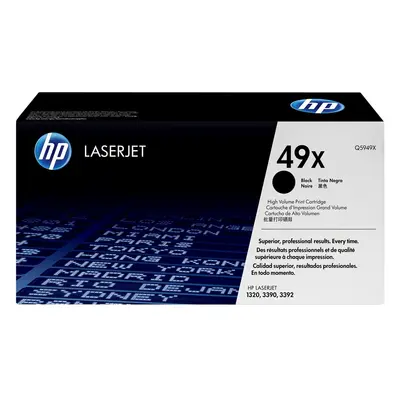 Cartuccia Toner originale nero ad alta capacità LaserJet HP 49X