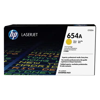 Cartuccia Toner originale giallo LaserJet HP 654A