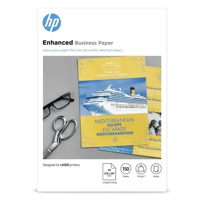 Confezione da 150 fogli carta professionale per stampe laser HP lucida 150 g/m² A4/210 x 297 mm