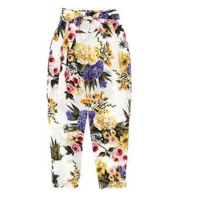 DOLCE & GABBANA Pantalone Stampa Floreale