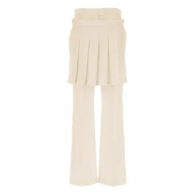 FENDI Pantalone Grain De Poudre Pannello Pieghe